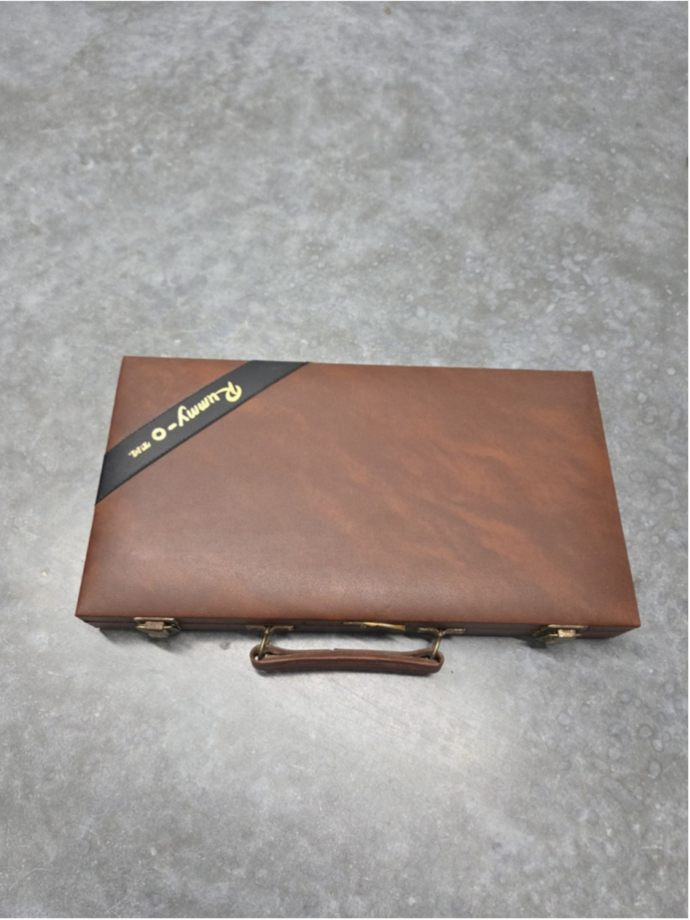 Vintage Cardinal Rummy-O Game # 935 Faux Leather Carrying Case Complete